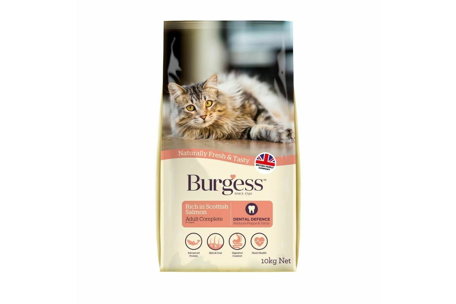  Burgess Adult Cat Rich In Scottish Salmon 10kg
