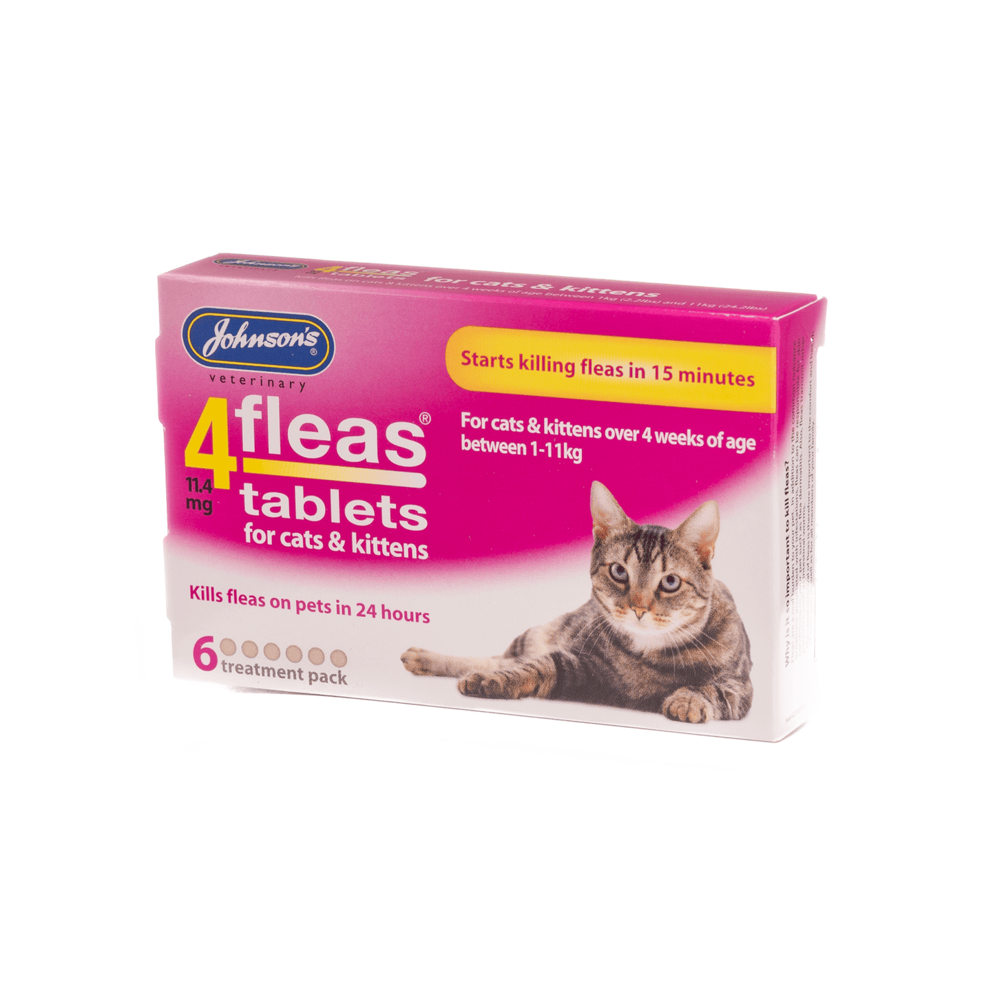  Johnson's 4fleas Tablets - Cats And Kittens - 6 Treatments