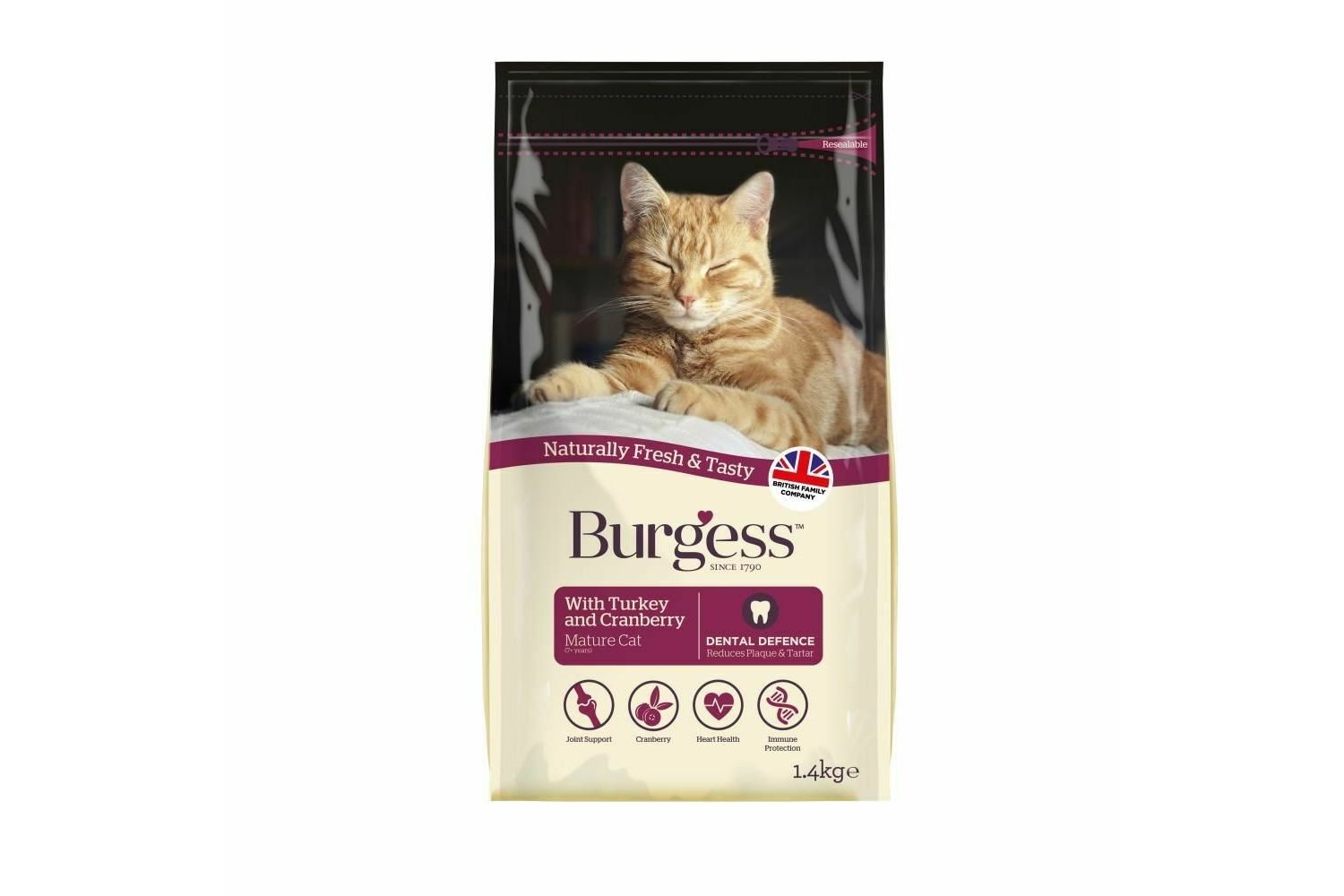  Burgess Mature Cat Turkey & Cranberry