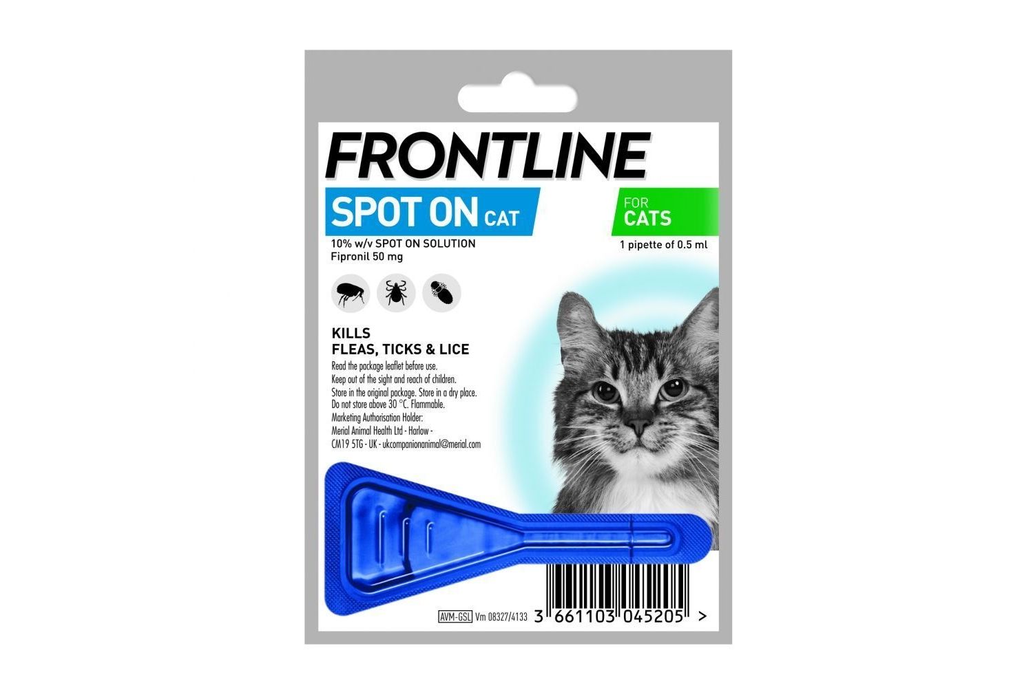  Frontline Spot On Cat Flea Treatment - 1 Treatment