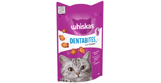  8 X Whiskas Dentabites Chicken Cat Treats 50g