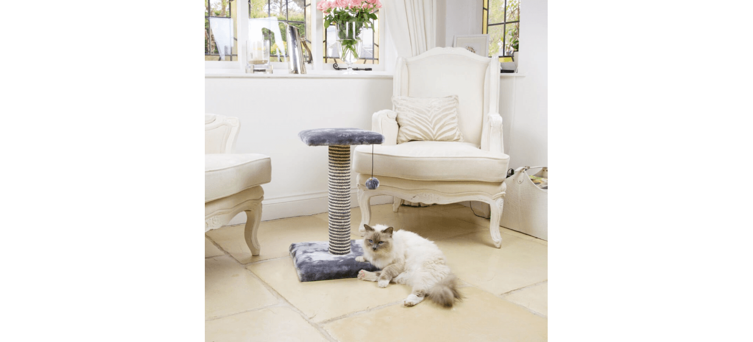  Great&Small Snuggle&Scratch Platform Scratcher Grey Plush