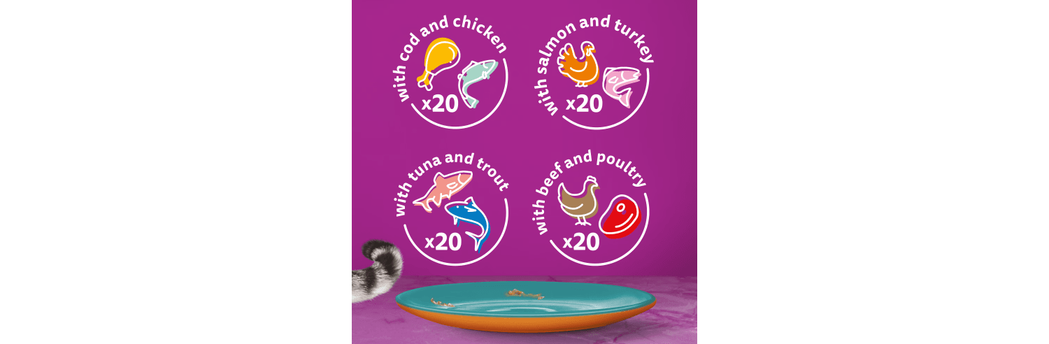  Whiskas 1+ Adult Duo Pouches Surf & Turf In Jelly Wet Cat Food