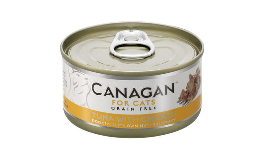  12 X 75g Canagan Tuna With Chicken Grain-Free Cat Food