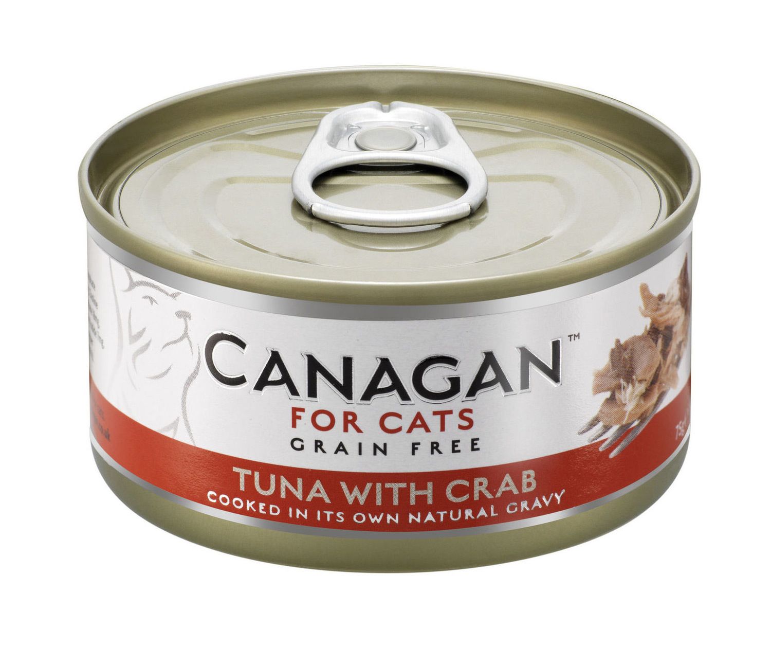  12 X 75g Canagan Ocean Tuna With Crab Grain-Free Cat Food