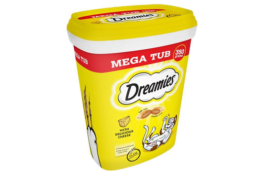  Dreamies Cat Treats With Cheese Mega Tub